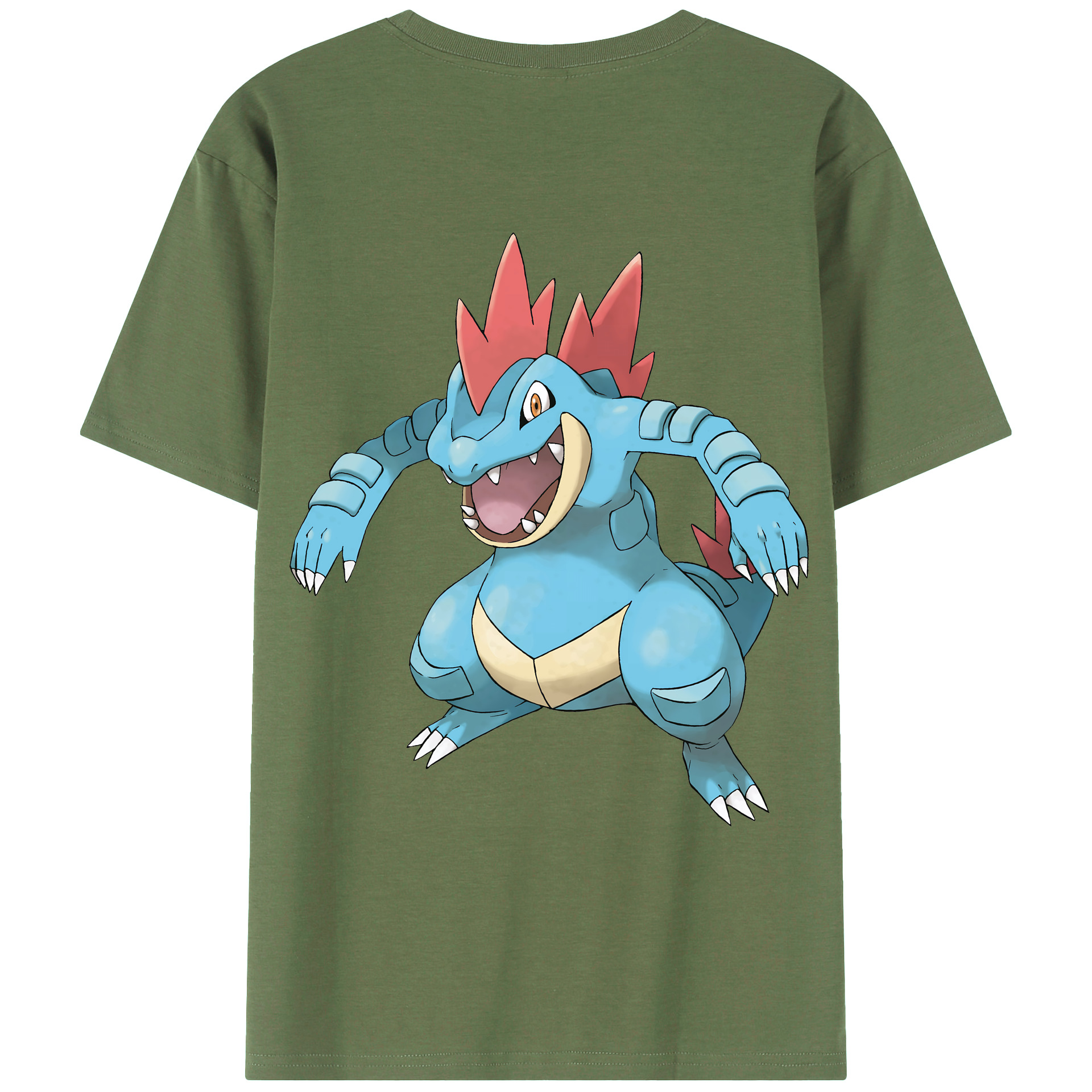 （画像用） ポケットモンスター Pokémon 綿100％ メンズ半袖Tシャツ（バックプリント） 通気性